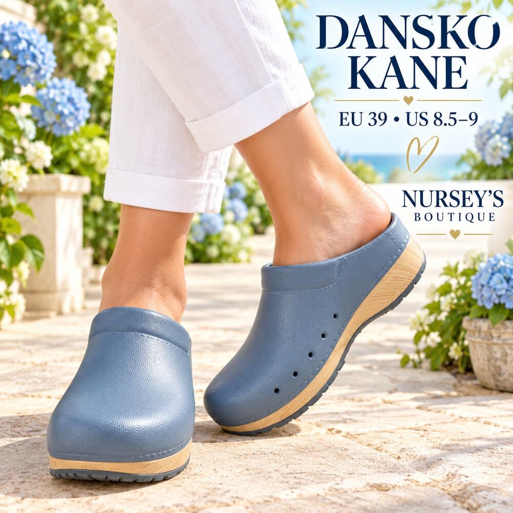 Dansko Kane Blue EVA Clogs Women EU 39 US 8.5-9 Nurse Garden Shoes